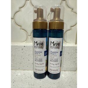 2-Maui Moisture Flexible Hold + Coconut Milk Curl Foam Mousse, for Curly Hair